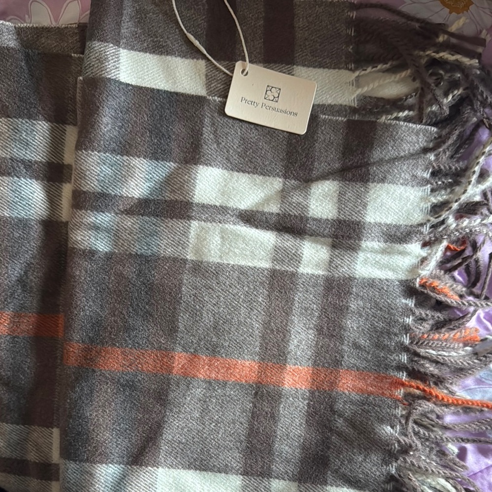 Pretty Persuasions Plaid Scarf